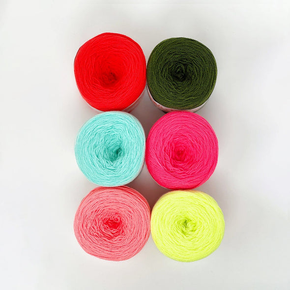Omegacryl Yarn Bundle - Candy Cane Forest Yarn Omega