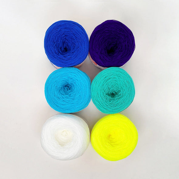 Omegacryl Yarn Bundle - Neon Hanukkah Yarn Omega