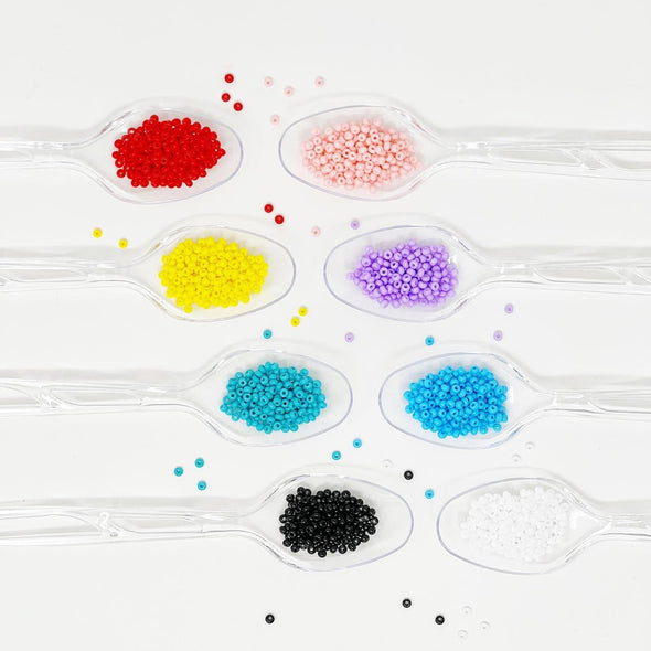 Opaque Seed Beads, Size 8/0 Beads The Neon Tea Party