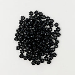 Opaque Seed Beads, Size 8/0 Beads The Neon Tea Party Black 
