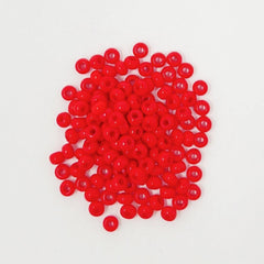 Opaque Seed Beads, Size 8/0 Beads The Neon Tea Party Red 