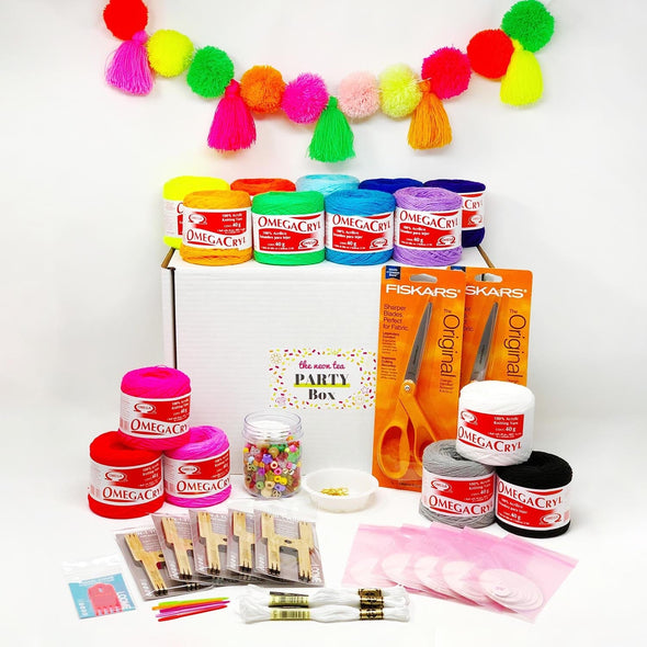 The Neon Tea PARTY Box - Pom Poms & Tassels Party Box The Neon Tea Party 