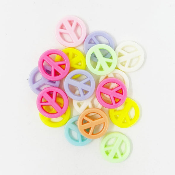 Pastel Peace Sign Beads Beads The Neon Tea Party