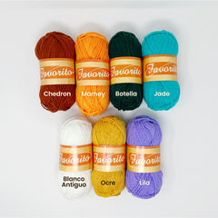 Favorito Yarn Bundle - Patchouli Patchwork The Neon Tea Party
