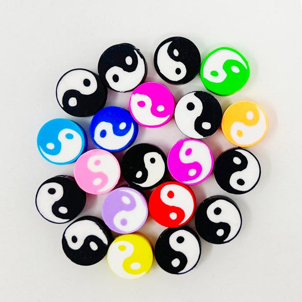 Polymer Clay Yin-Yang Bead Mix Beads The Neon Tea Party 