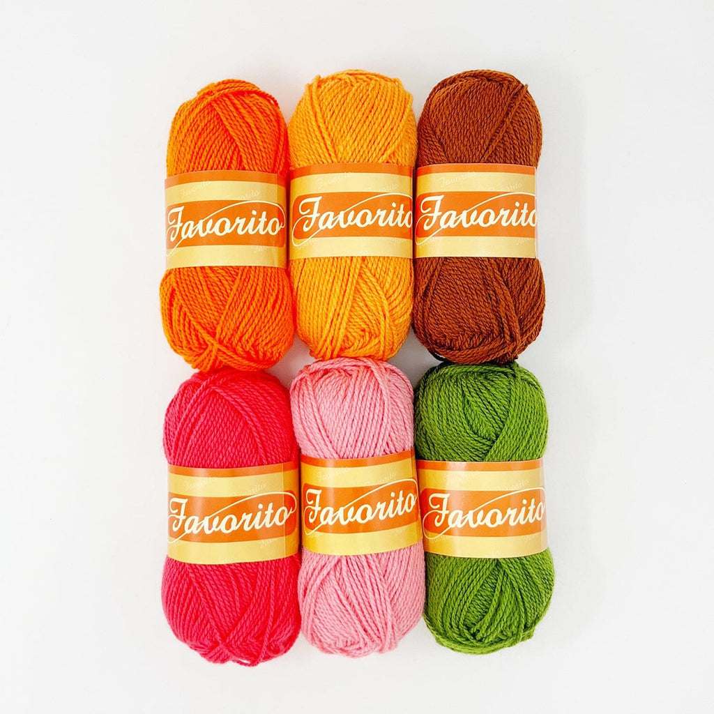 Favorito Yarn Bundle - Pumpkin Patch The Neon Tea Party