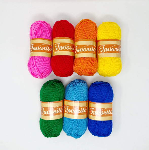 Favorito Yarn Bundle - Roller Disco The Neon Tea Party 