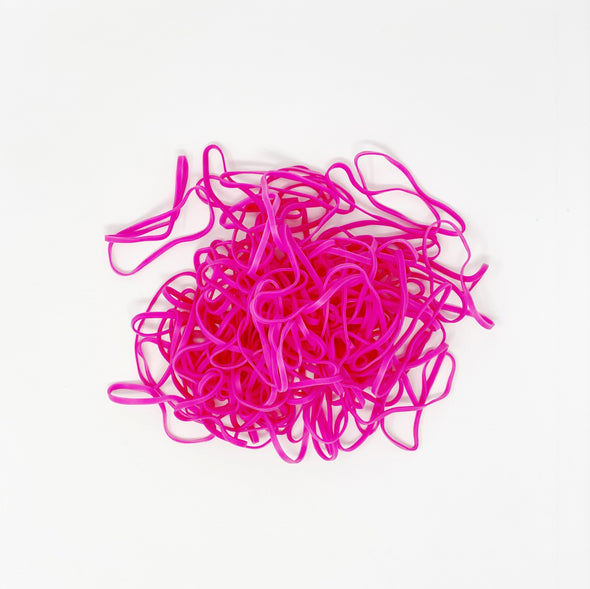 Hot Pink Rubber Bands The Neon Tea Party