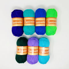 Favorito Yarn Bundle - Surf City The Neon Tea Party