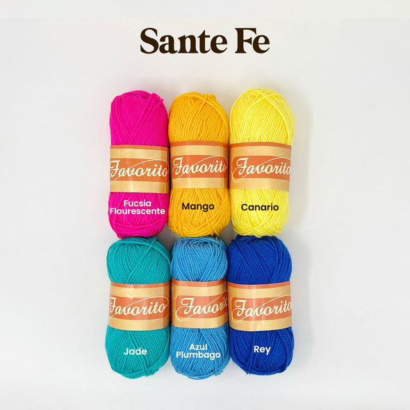 Favorito Yarn Bundle - Santa Fe The Neon Tea Party 