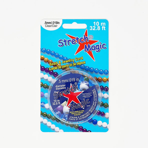 Stretch Magic String, Clear Beads The Neon Tea Party