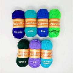 Favorito Yarn Bundle - Surf City The Neon Tea Party