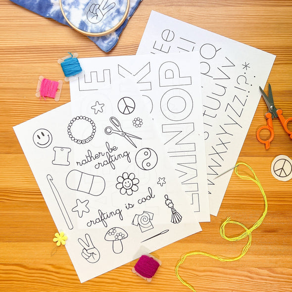 TNTP Embroidery Template The Neon Tea Party