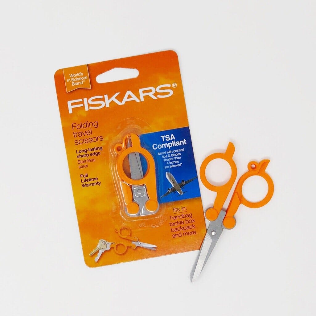 Fiskars 195160-1006 Folding Travel Scissors TSA Approved 2pc 