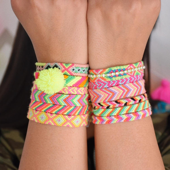 The Neon Tea Party Friendship Bracelet square