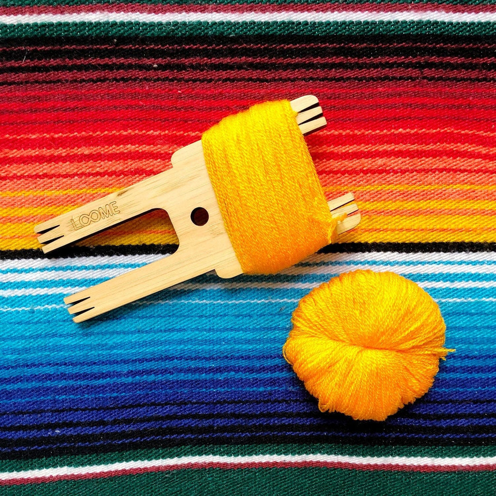 The Neon Tea Party Loome Pom Pom Tassel tool with Omegacryl Pom Pom Pancake