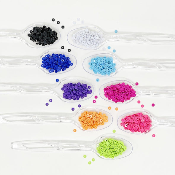 Vinyl Record Heishi Disc Beads, 4mm Beads The Neon Tea Party