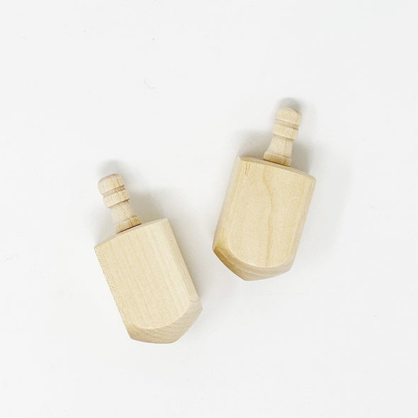 Wooden Dreidel The Neon Tea Party
