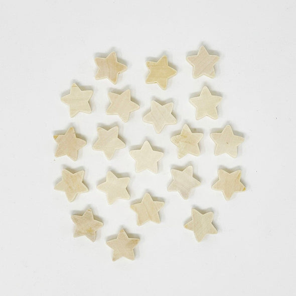 Wooden Star Beads The Neon Tea Party