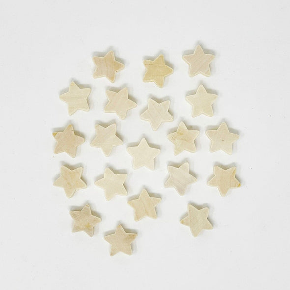 Wooden Star Beads The Neon Tea Party 