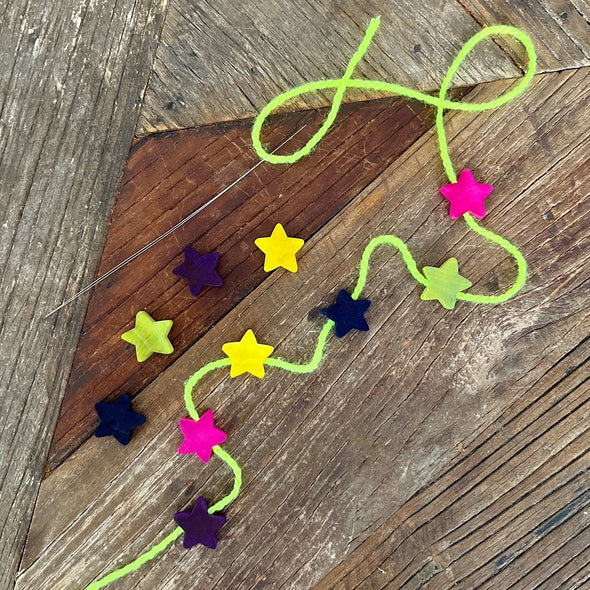 Wooden Star Beads The Neon Tea Party
