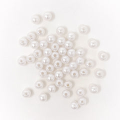 Faux Pearl Beads, 8mm