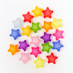 Large Frosted Star Beads