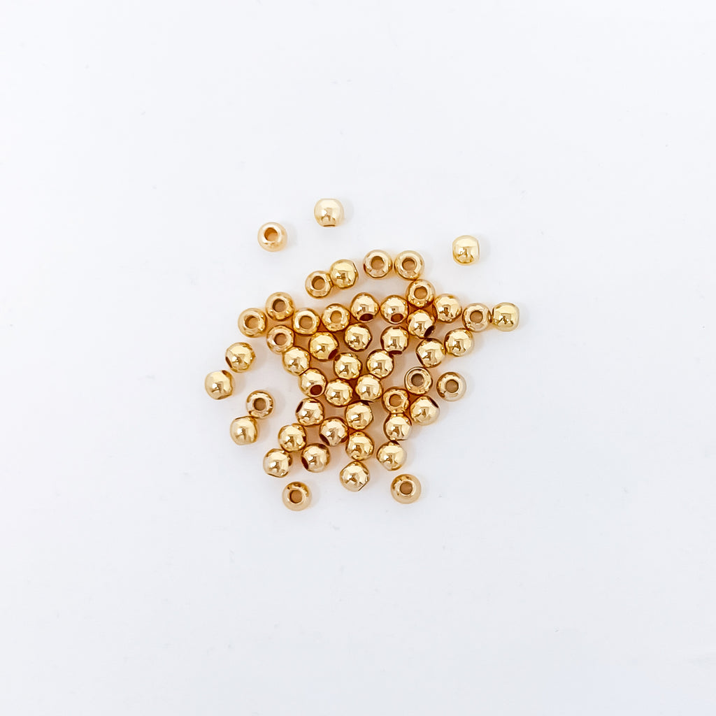 18 Karat Round Bead Gold Spacer For All Sizes