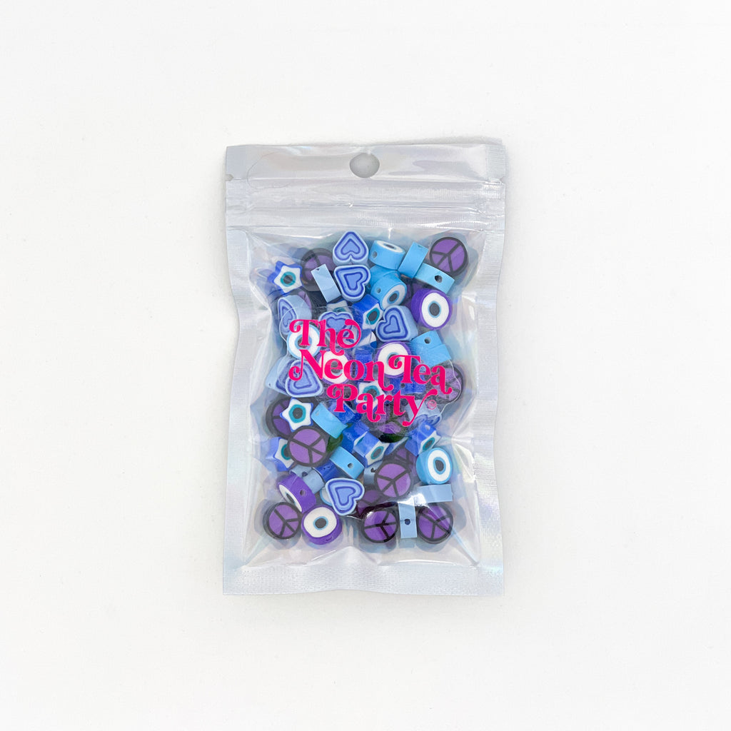 Polymer Clay Bead Mix - Peace, Love & Protection