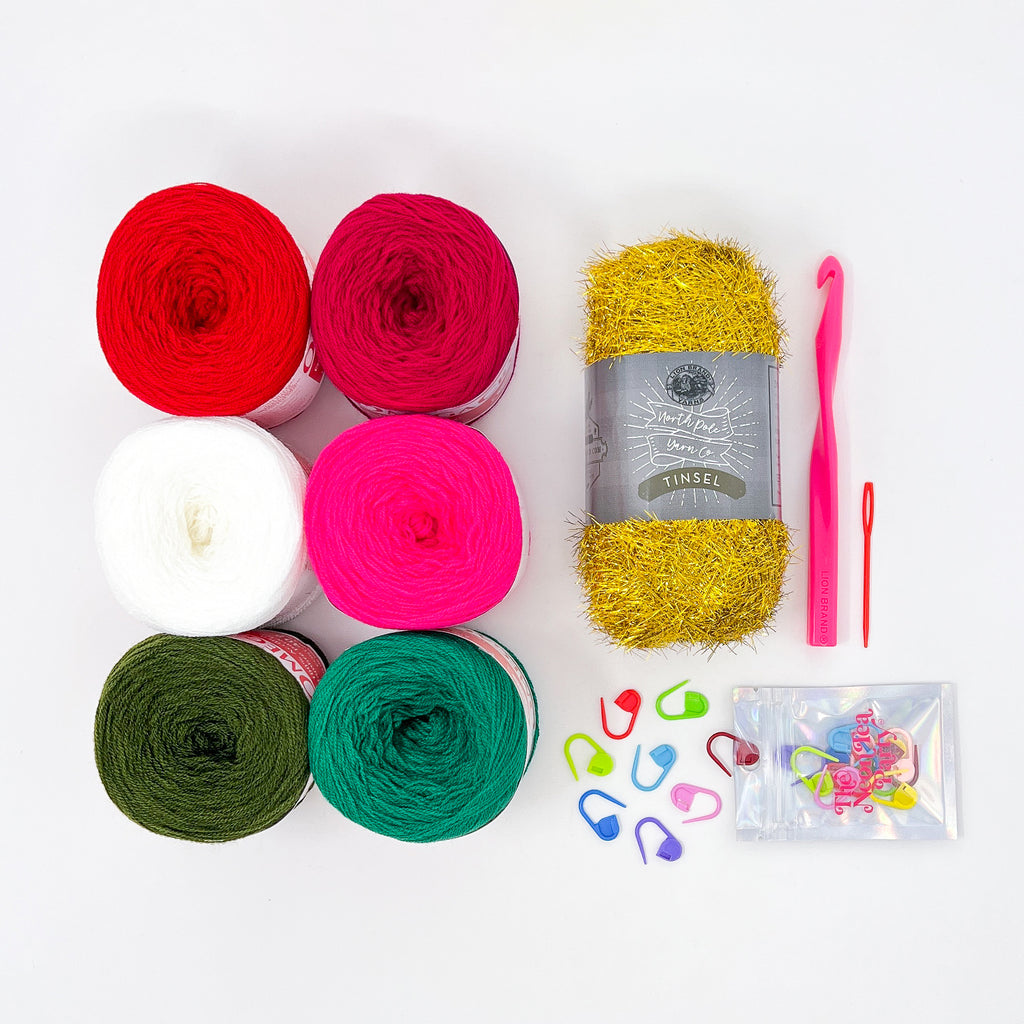 High Line Crochet Beanie Bundle - Holiday Edition