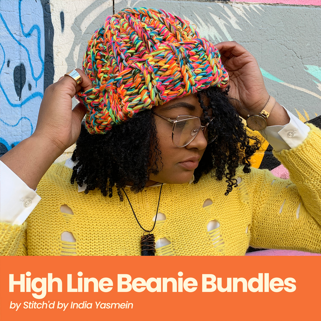 High Line Beanie Bundle - Crochet Pattern, Yarn & Tools