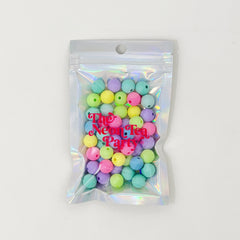 Large Pastel Round Beads, 10mm