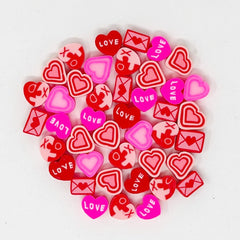 Polymer Clay Valentine's Day Bead Mix