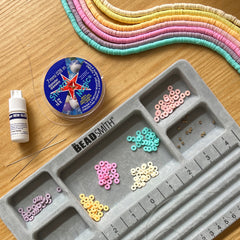 Polymer Clay Heishi Disc Bead Bundle - Pastel
