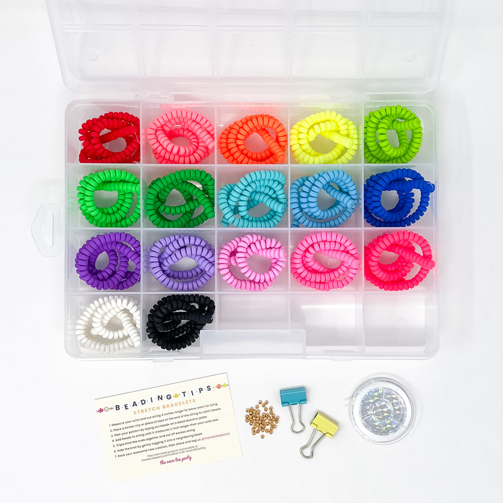 Polymer Clay Rondelle Bead Kit – The Neon Tea Party