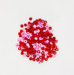 Seed Bead Mix (6/0) - Reds & Pinks