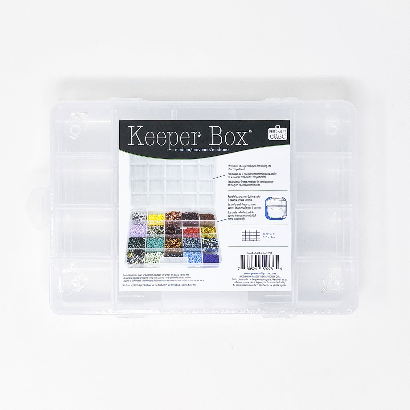 BeadNKnot Plastic Organizer Boxes Pack of 4