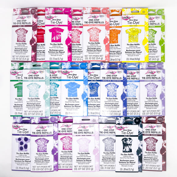 Tulip® One-Step Tie-Dye® Refills - The Whole Dye Rainbow (23 Colors)