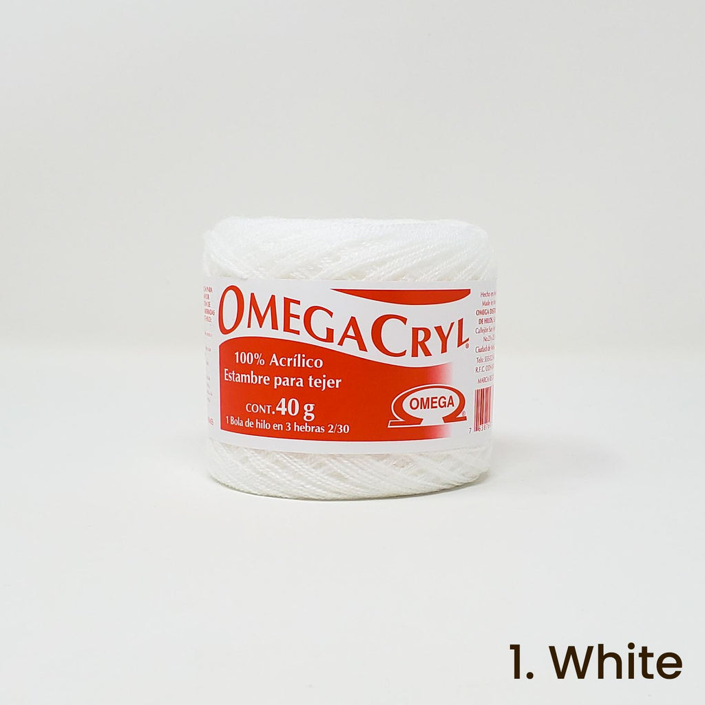 Omegacryl Yarn Omega 1. White 