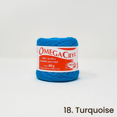 Omegacryl Yarn Omega 18. Turquoise 