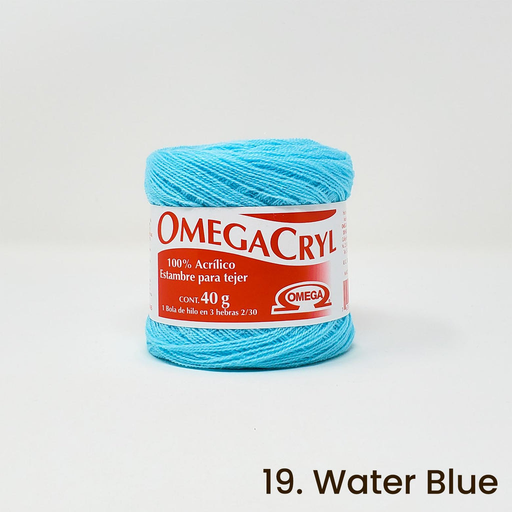 Omegacryl Yarn Omega 19. Water Blue 