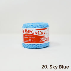 Omegacryl Yarn Omega 20. Sky Blue 