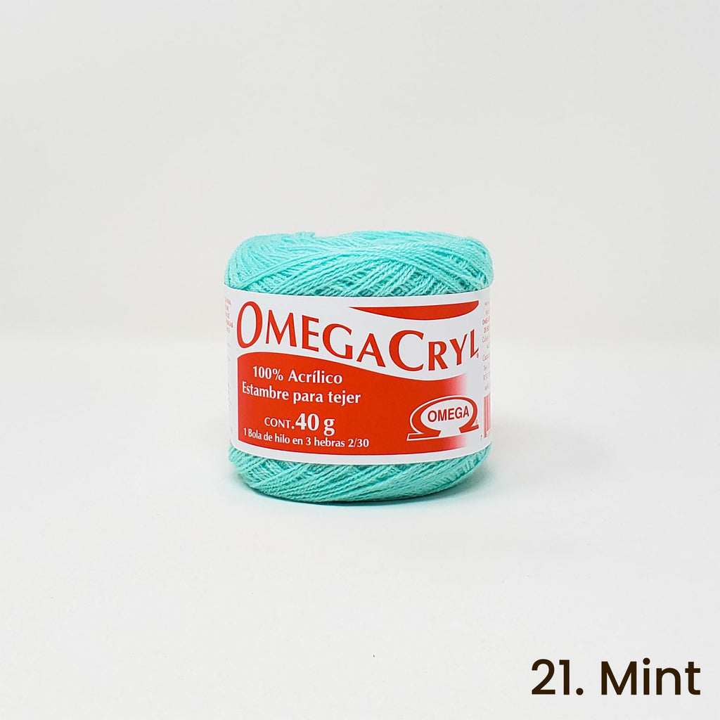 Omegacryl Yarn Omega 21. Mint 