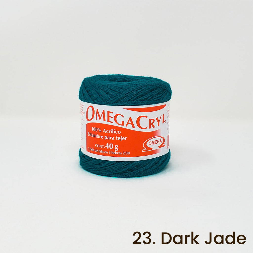 Omegacryl Yarn Omega 23. Dark Jade 