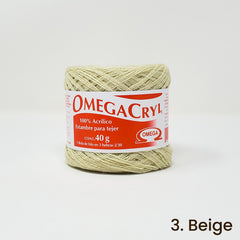 Omegacryl Yarn Omega 3. Beige 