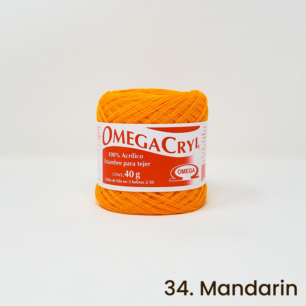 Omegacryl Yarn Omega 34. Mandarin 
