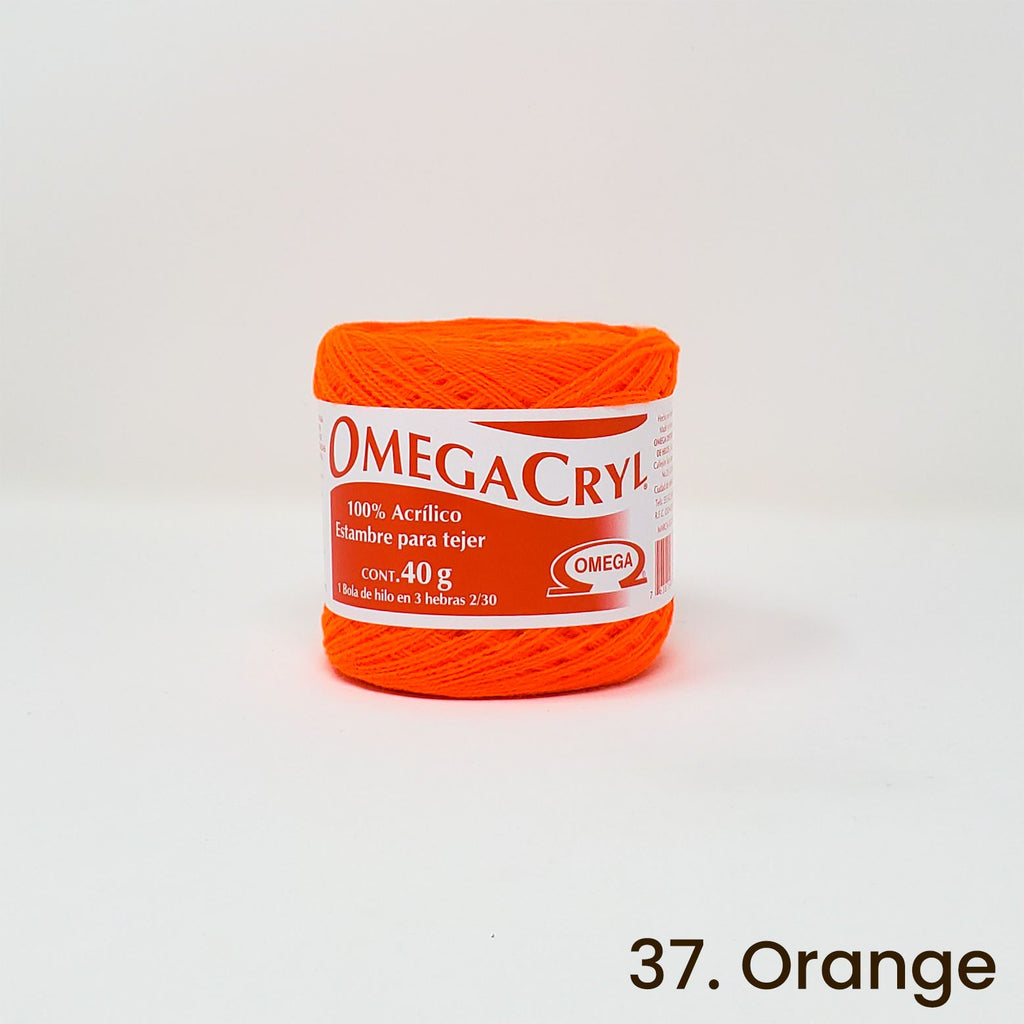 Omegacryl Yarn Omega 37. Orange 