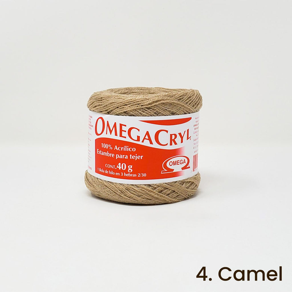 Omegacryl Yarn Omega 4. Camel 