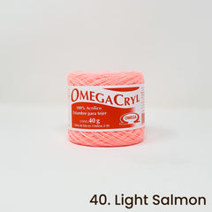 Omegacryl Yarn Omega 40. Light Salmon 