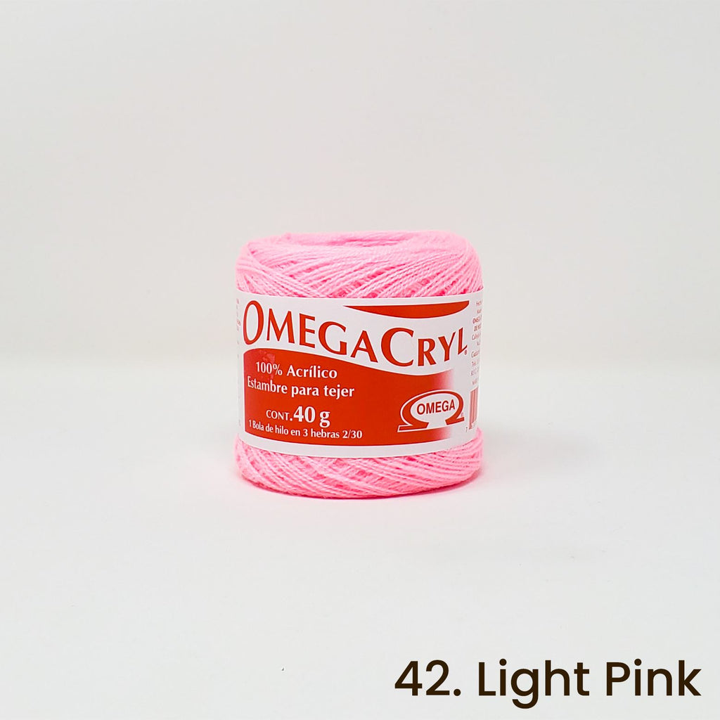 Omegacryl Yarn Omega 42. Light Pink 
